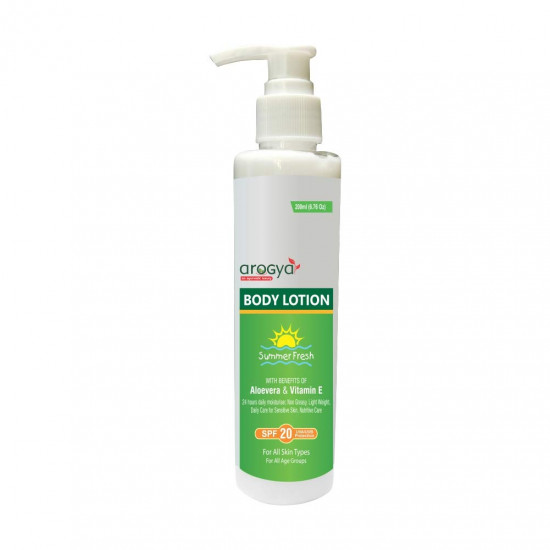 Arogya summer fresh Body lotion with Benefits of Aloe Vera and Vitamin E 
