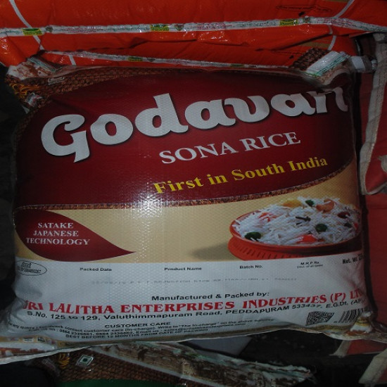 Sona Masuri Godavari Rice bag 25kg
